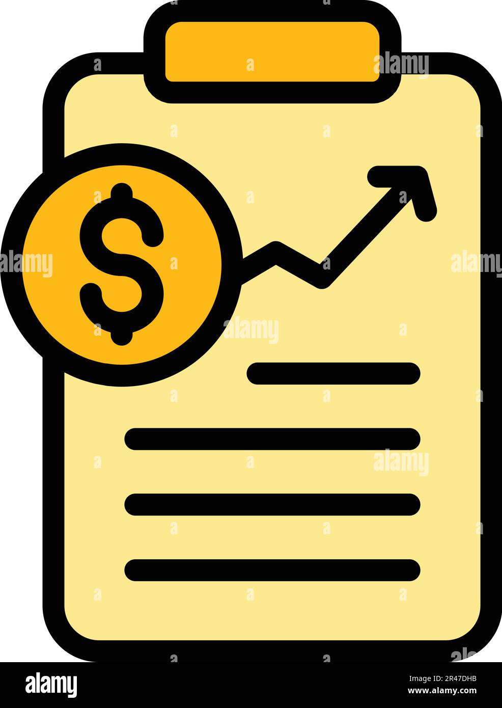 Financial planning board icon. Outline Financial planning board vector