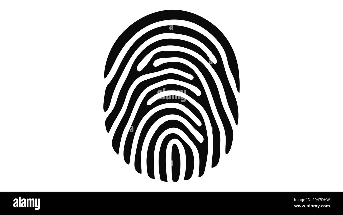 Finger print, fingerprint lock, ecure security logo vector icon ...