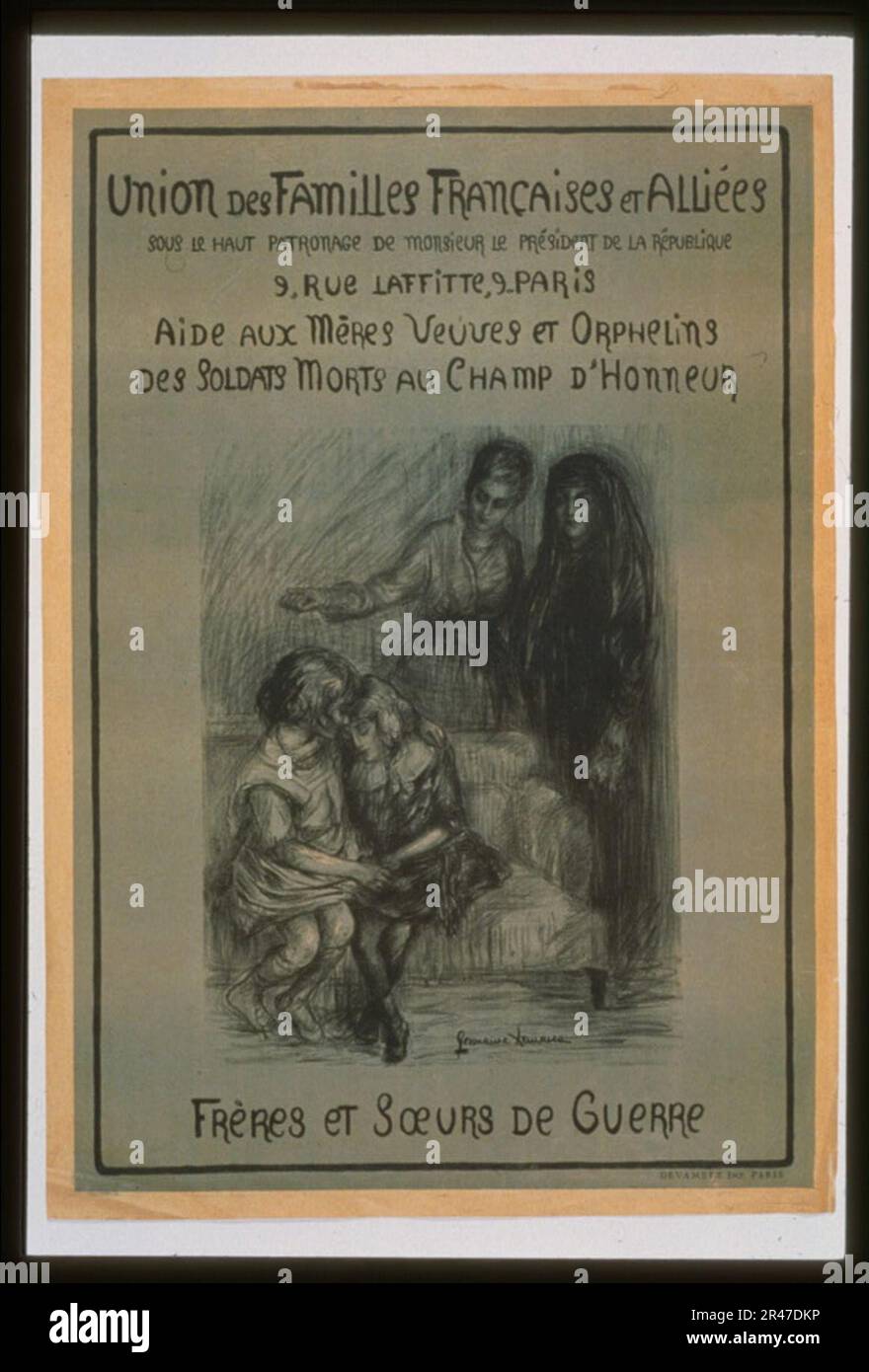 Union des familles Françaises et Alliées. Aide aux méres veuves et orphelins des soldats morts
