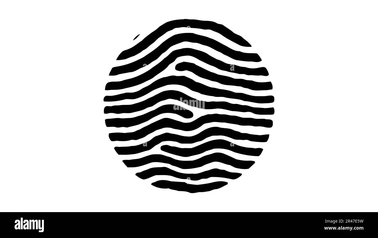 Finger print, fingerprint lock, ecure security logo vector icon ...