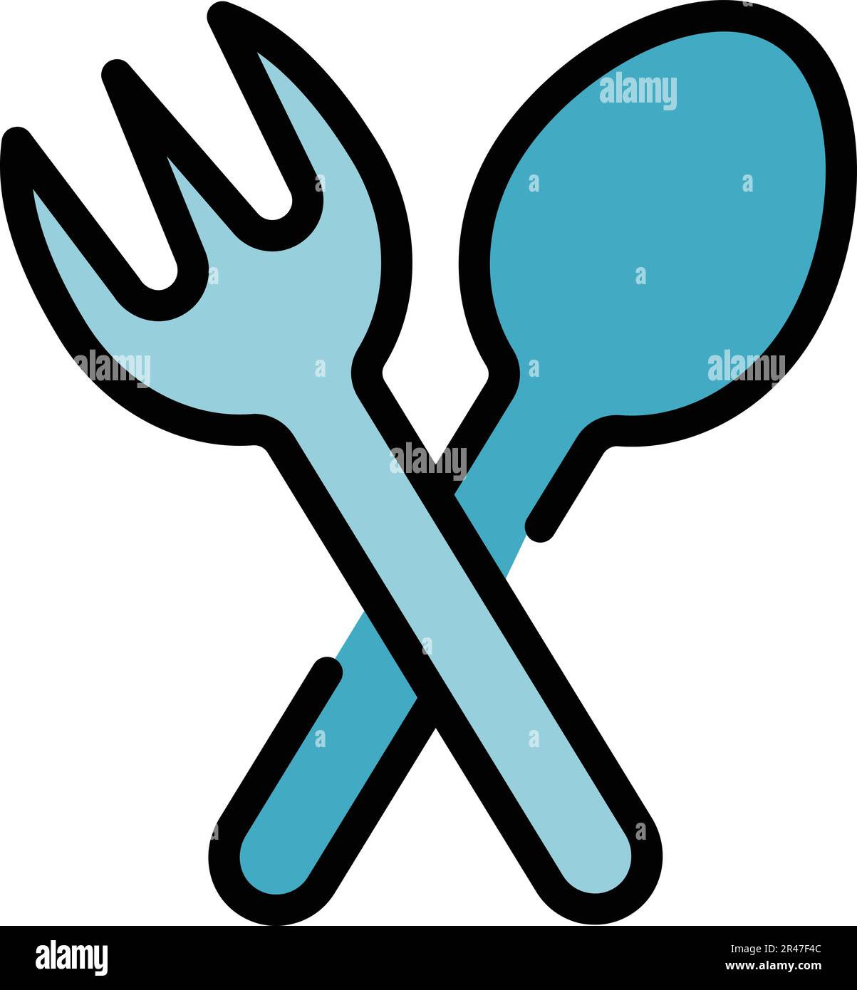 Cutlery food icon. Outline Cutlery food vector icon for web design