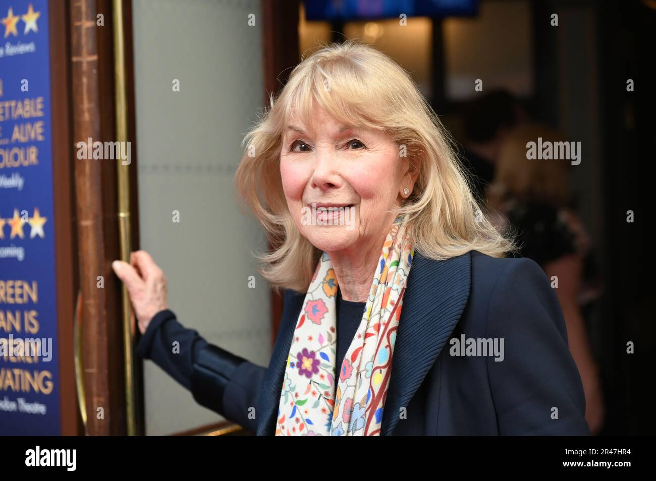 London, UK. 26th May, 2023. Susan Hampshire is a British actress attends Press night of ROSE, starring Maureen Lipman. The award-winning, critically acclaimed production of Martin Sherman's ROSE transfers to the West End this summer, playing at the Ambassadors Theatre for 28 performances only from Tuesday 23 May at the Ambassadors Theatre, West Street, London, UK. Credit: See Li/Picture Capital/Alamy Live News Stock Photo