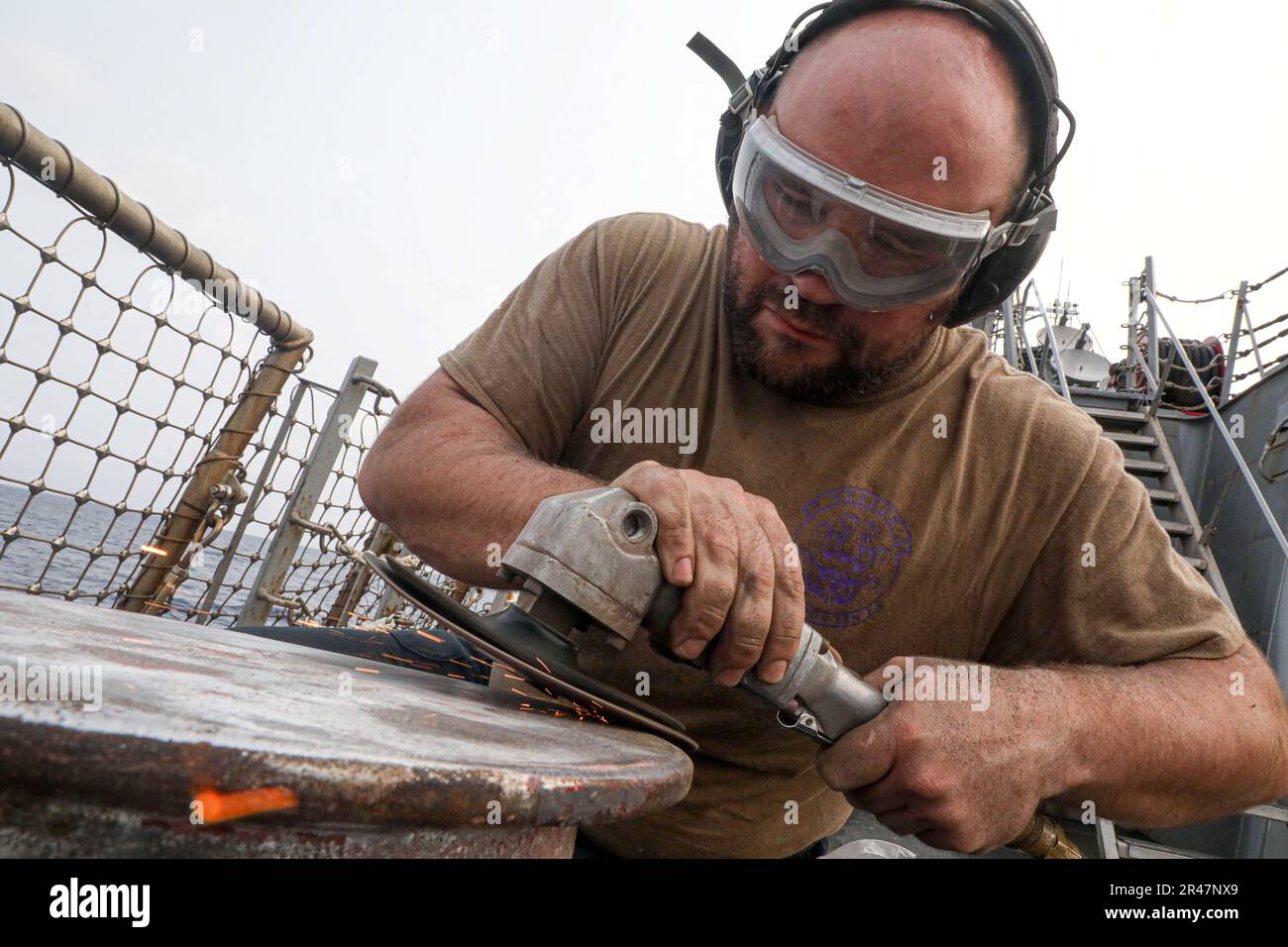 SOUTH CHINA SEA (April 7, 2023) Operations Specialist 2nd Class Blake