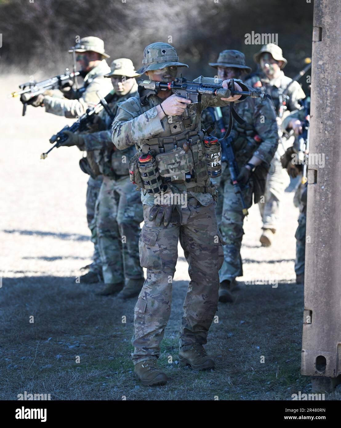 Soldiers assigned to the U.S. Army John F. Kennedy Special Warfare