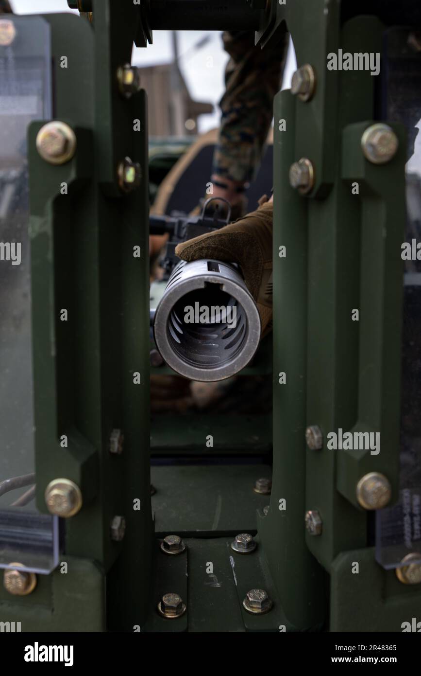 U.S. Marine Corps Lance Cpl. Johnathan Campbell, an armorer with III ...