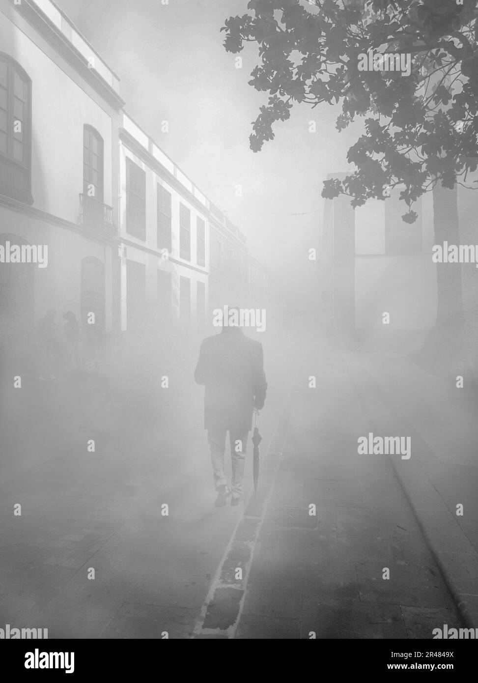 Silhouette hazy Black and White Stock Photos & Images - Alamy