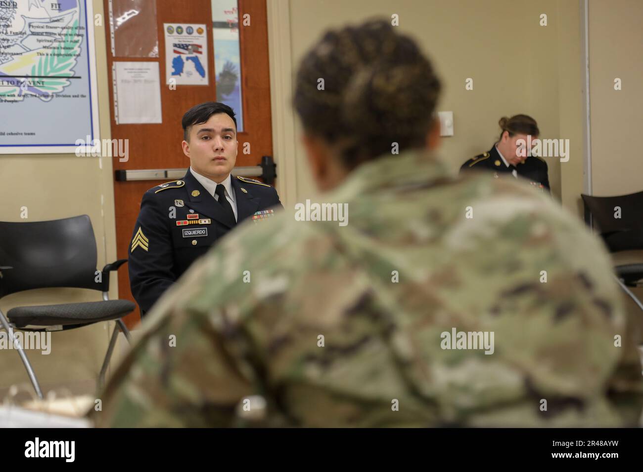 U.S. Army Sgt. Kevin Izquierdo, assigned to the 14th Field Hospital