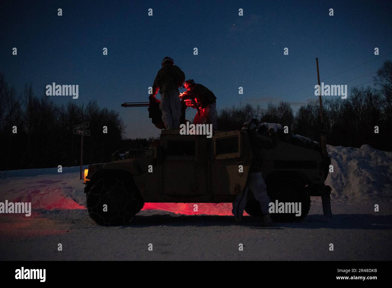U.S. Army paratroopers with Baker Company, 3rd Battalion, 509th Parachute Infantry Regiment, 2nd