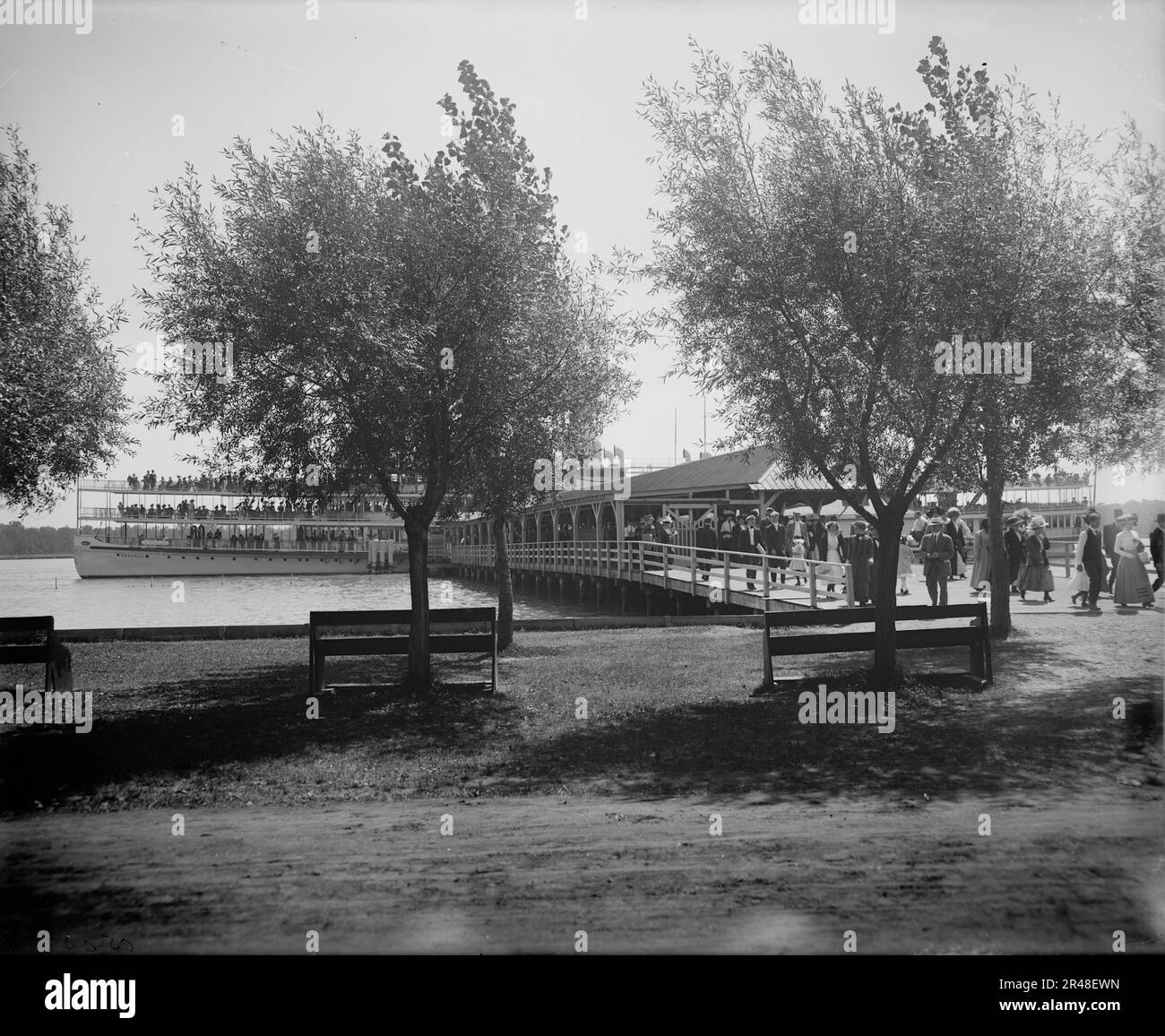 Str. Tashmoo at Tashmoo Park, St. Clair Flats, Mich., between 1900 and 1920. Stock Photo