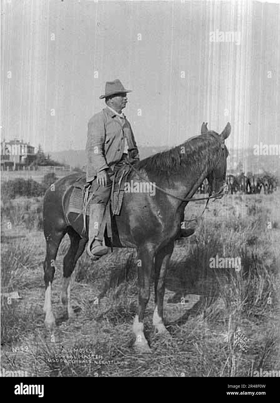 US government military corral in north Seattle showing corral master AH ...