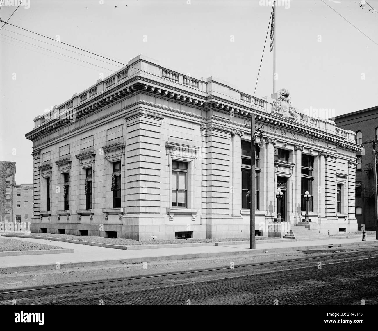 Post office, Holyoke, Mass., c1908 Stock Photo Alamy