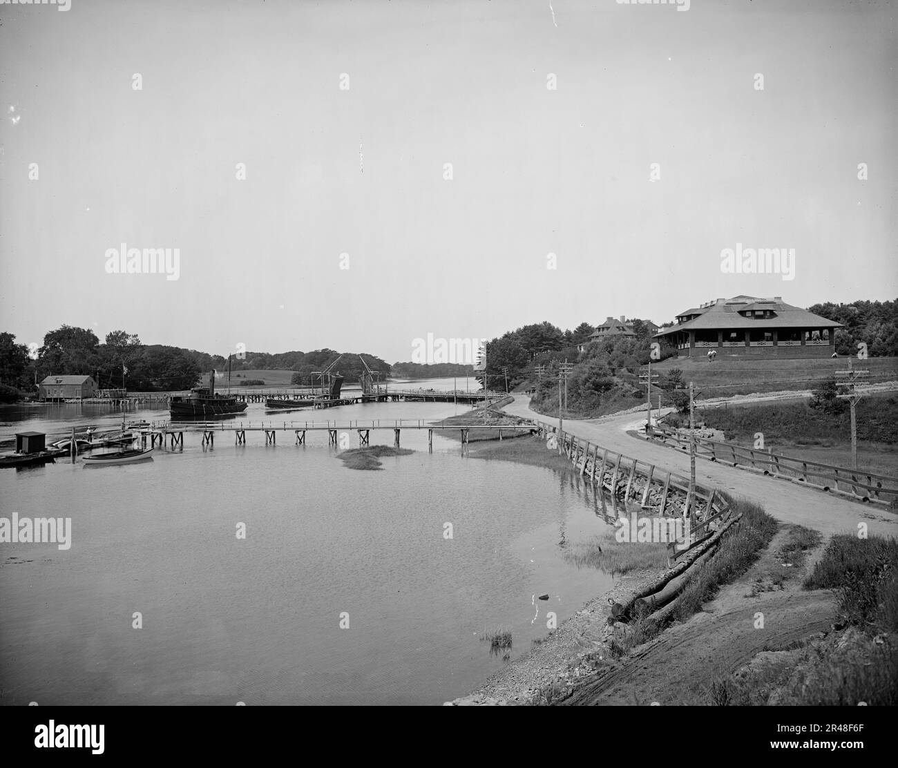 Maine bridges Black and White Stock Photos & Images Alamy