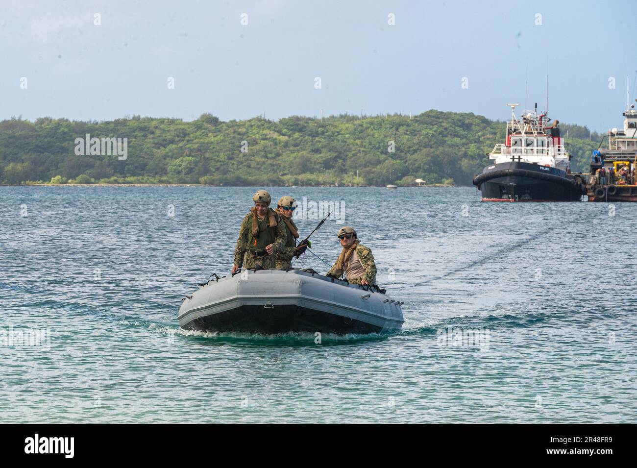NAVAL BASE GUAM, Santa Rita, Guam (Feb. 14, 2023) Navy Cargo Handling ...