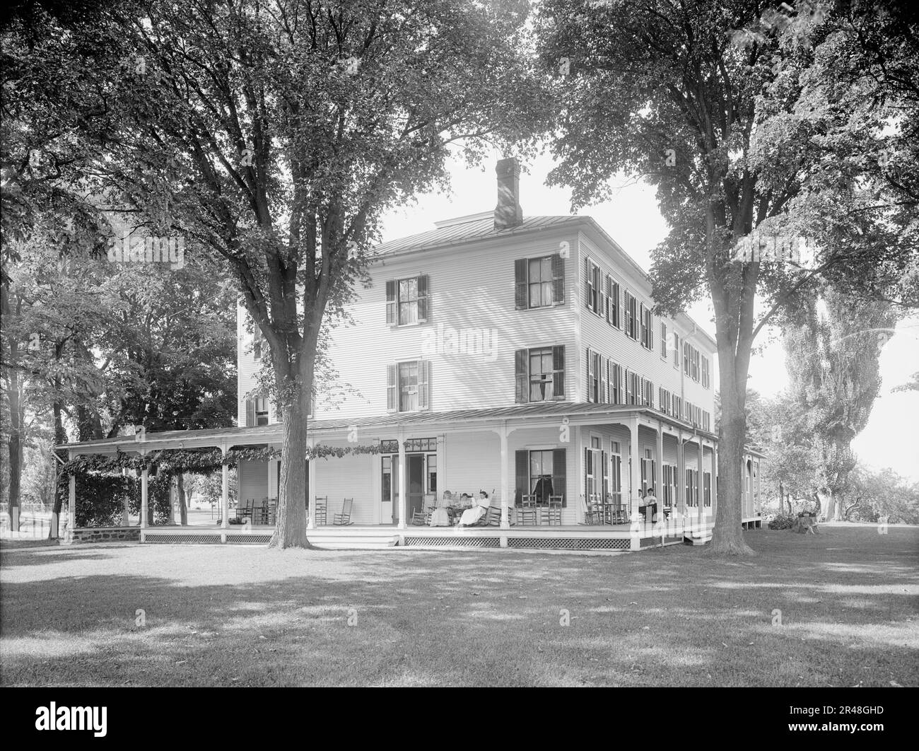 Tsombleau [i.e. Trembleau] Hall, Port Kent, N.Y., between 1900 and 1910. Stock Photo