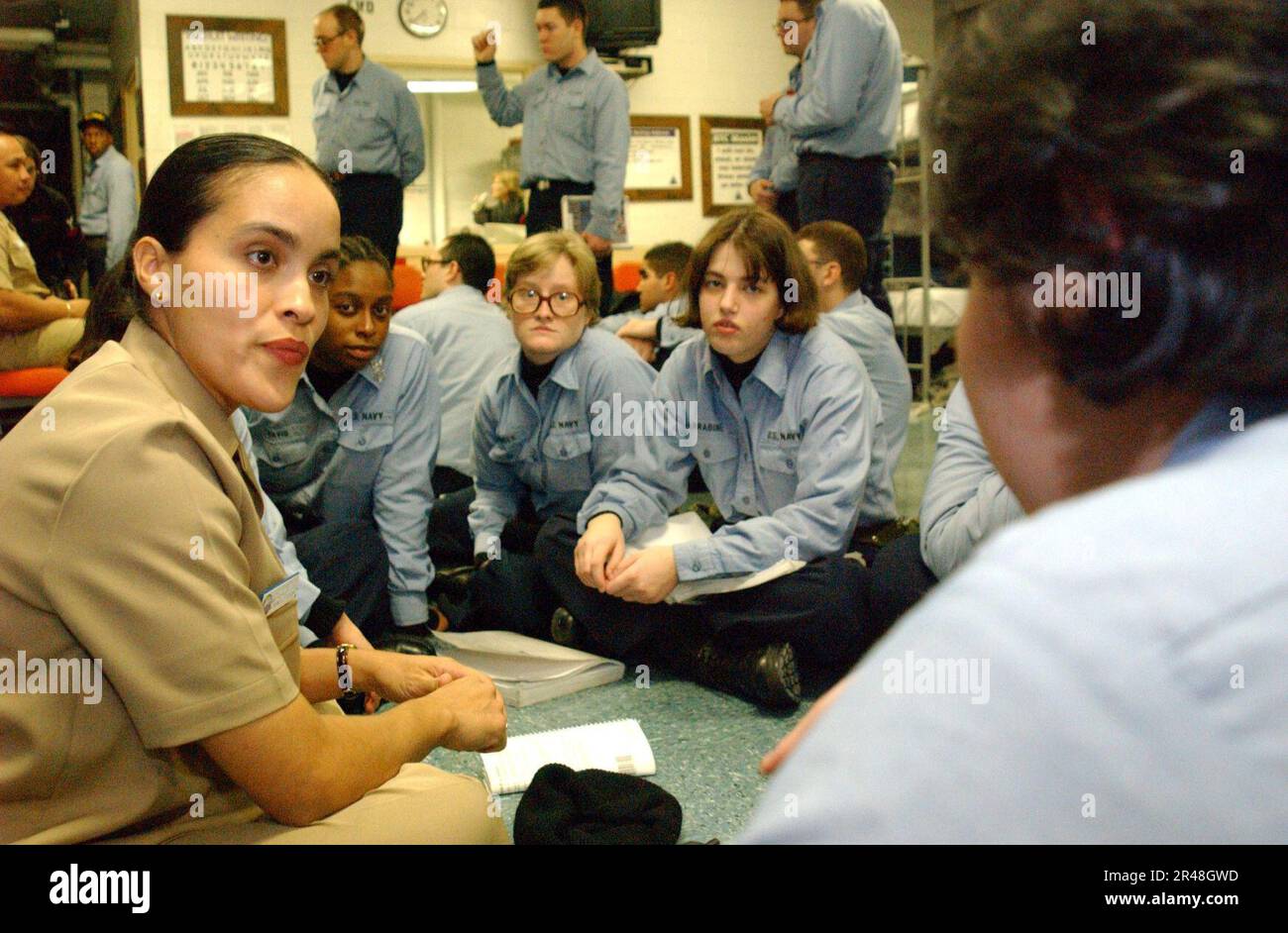 US Navy RTC Great Lakes Mentoring Stock Photo Alamy