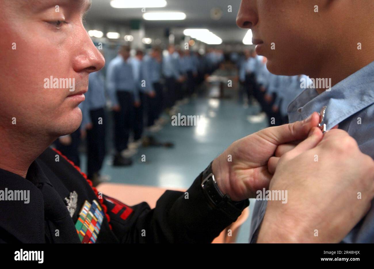 US Navy RDC and recruit in Great Lakes, IL Stock Photo Alamy