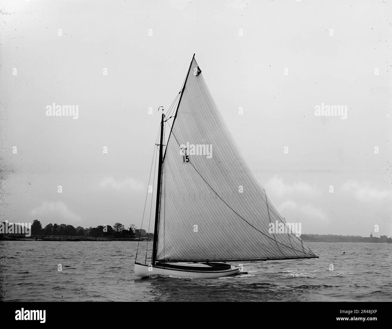 Ethel, 1897 June 29. Probably Indian Harbor Yacht Club Stock Photo Alamy