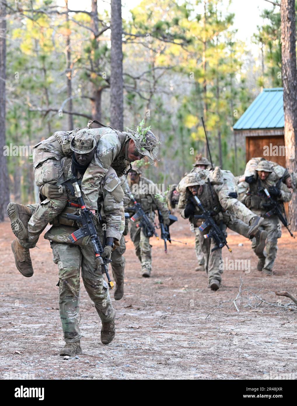 Soldiers assigned to the U.S. Army John F. Kennedy Special Warfare