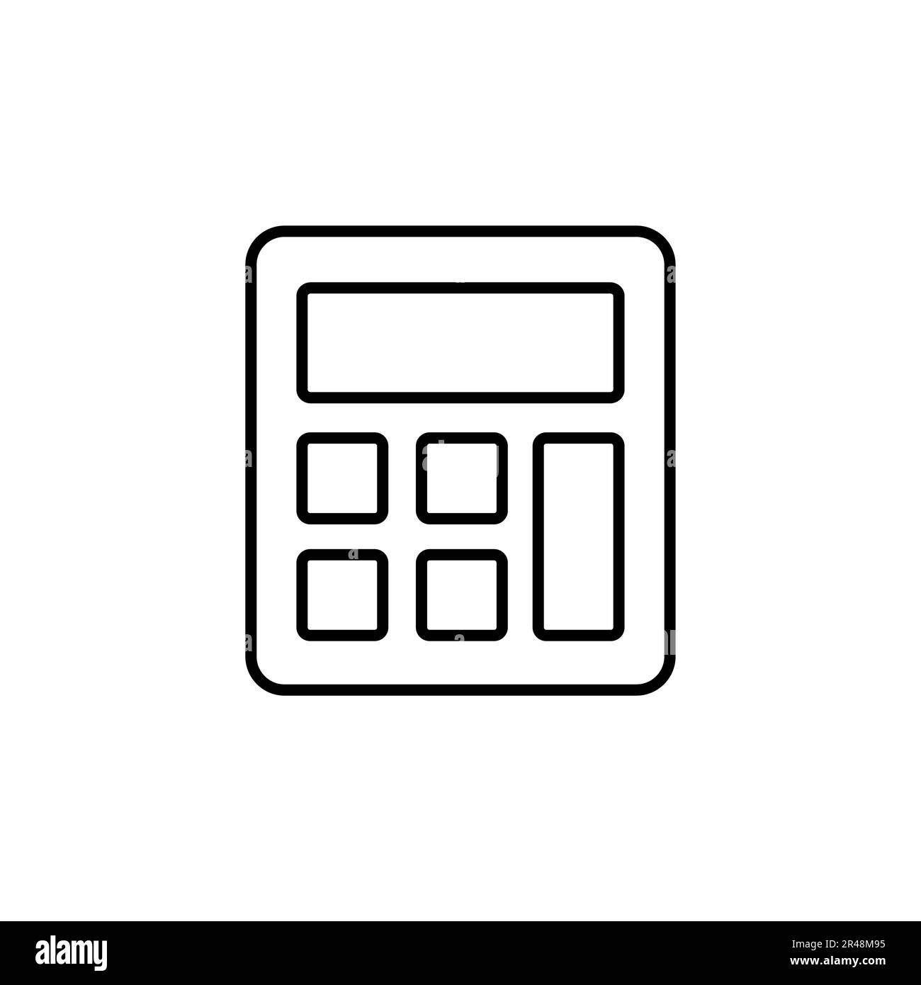 Calculator icon vector. Accounting calculator icon. calculator vector ...