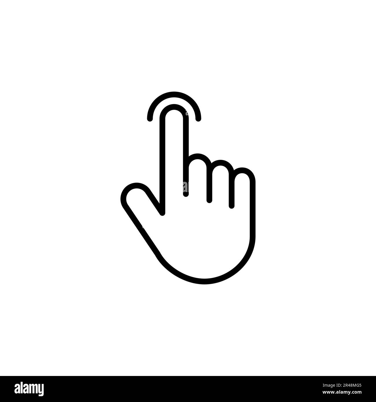 Hand cursor icon. cursor icon vector. hand cursor icon clik Stock Vector