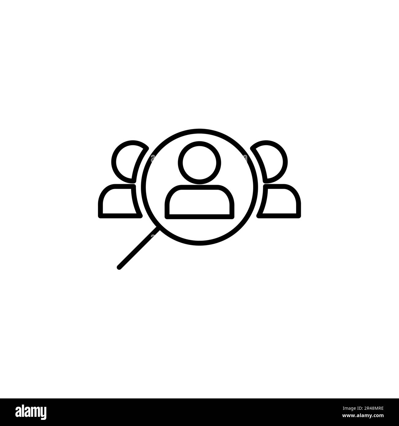 Hiring icon vector. Search job vacancy icon. Human resources concept ...