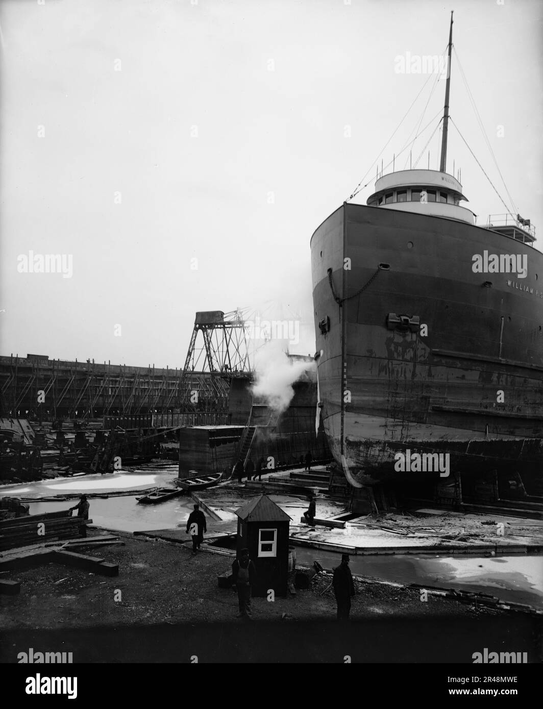 Floating dry dock, Great Lakes Engineering Works, 1906 Stock Photo Alamy