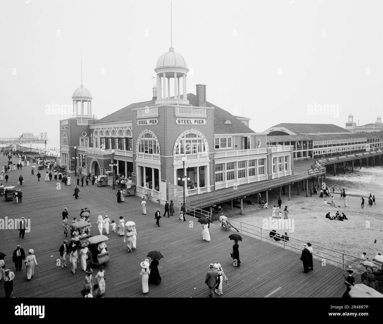 Steel Pier, Atlantic City, N.J., c.between 1910 and 1920. Stock Photo