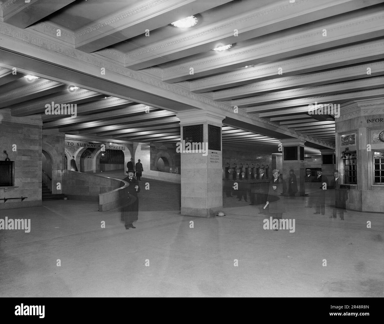 Suburban concourse with ramp, Grand Central Terminal, N.Y. Central ...