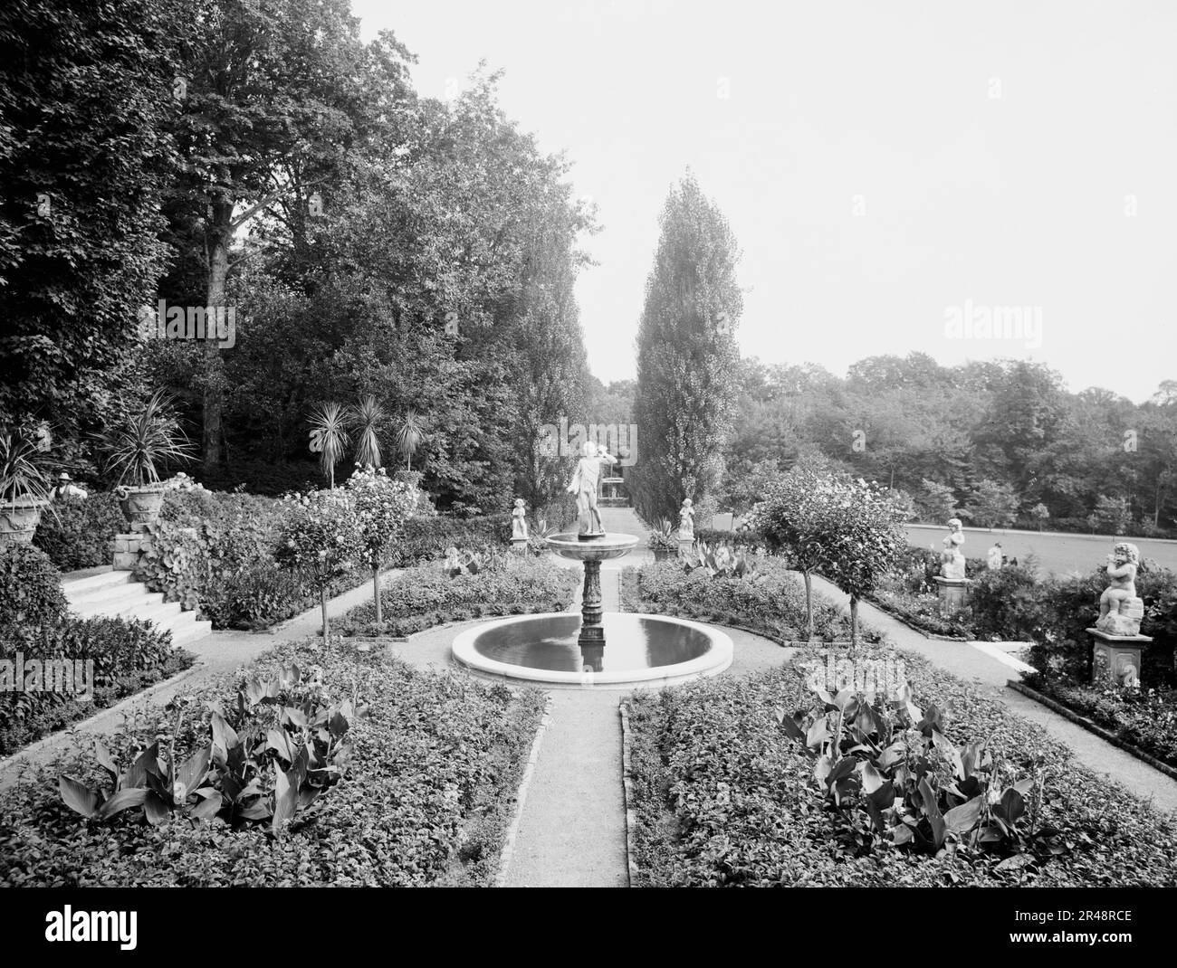 The Flower gardens at Bellefontaine, country home of Giraud Foster
