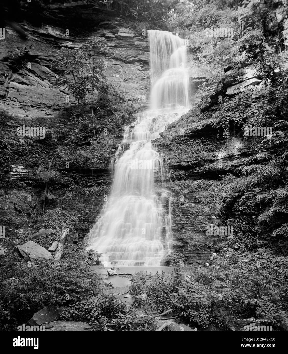 Narrow Falls, Gauley, W. Va., c.between 1910 and 1920. Stock Photo