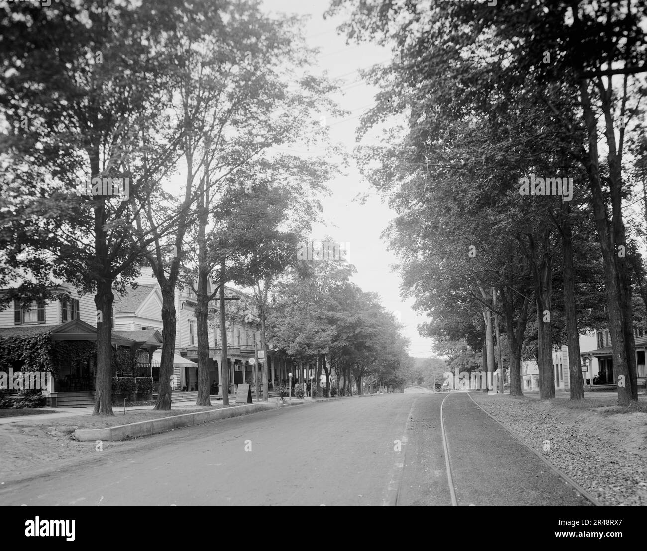 Main Street and the Hotel Worden, Lake N.Y., c.between 1910 and