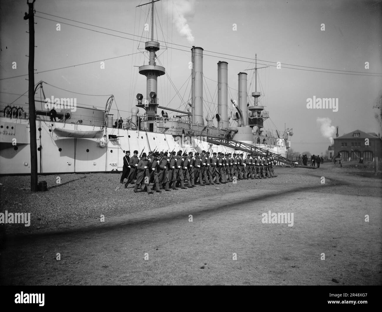 United states navy drill Black and White Stock Photos & Images - Alamy
