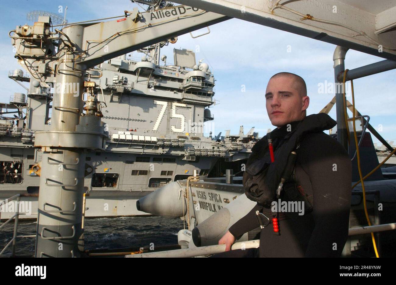US Navy Search and Rescue (SAR) Swimmer Robert Naunzems, assigned to