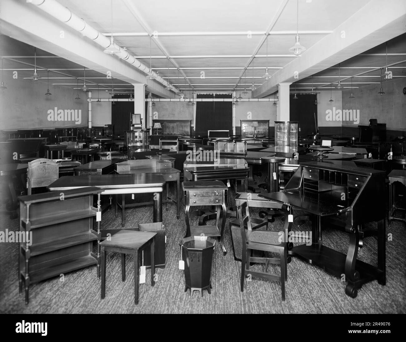 Pringle Furniture [Co. showroom with tables and miscellaneous furniture