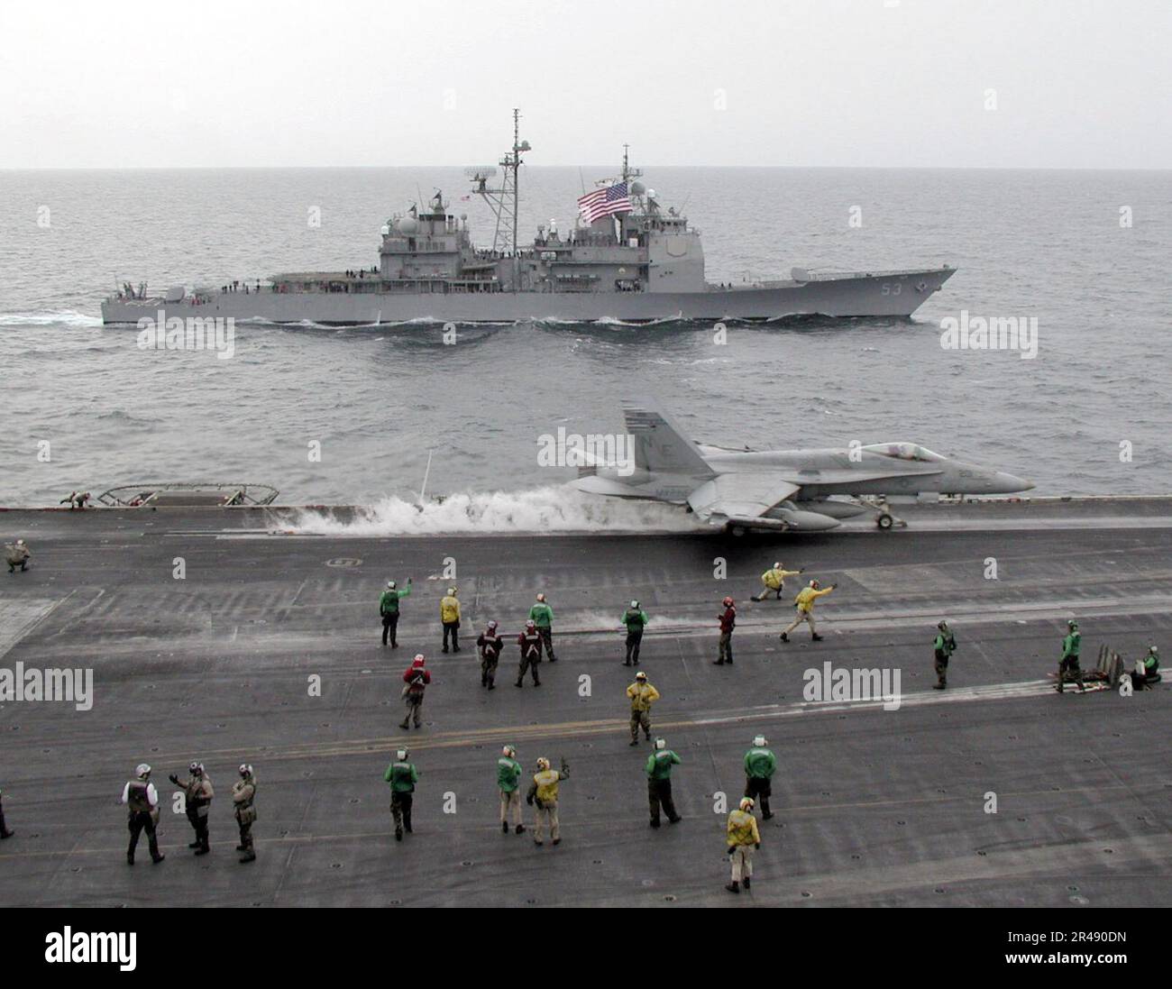 US Navy An F-A-18C Hornet assigned to the Death Rattlers of Marine ...