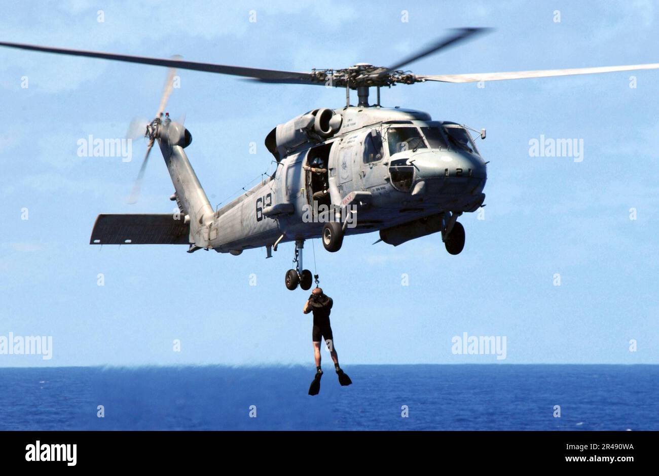 US Navy SAR swimmer training Stock Photo Alamy
