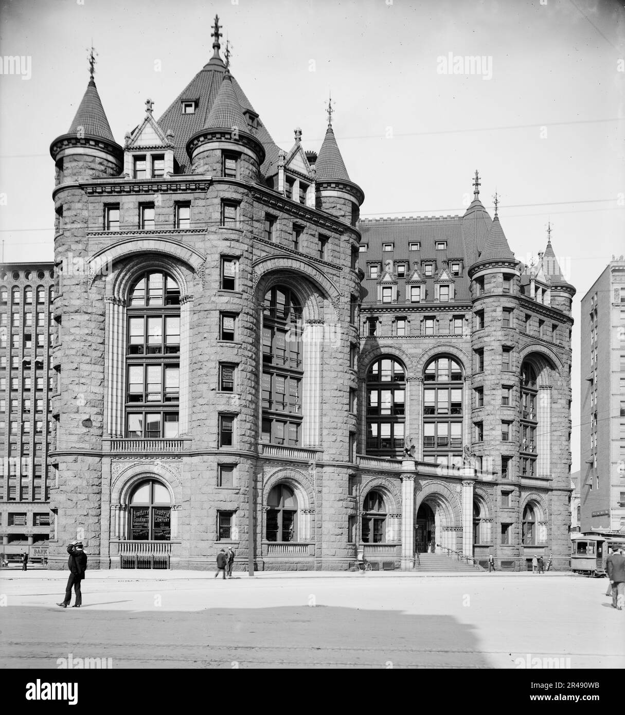 Erie County Savings Bank, Buffalo, N.Y., ca 1900. Stock Photo