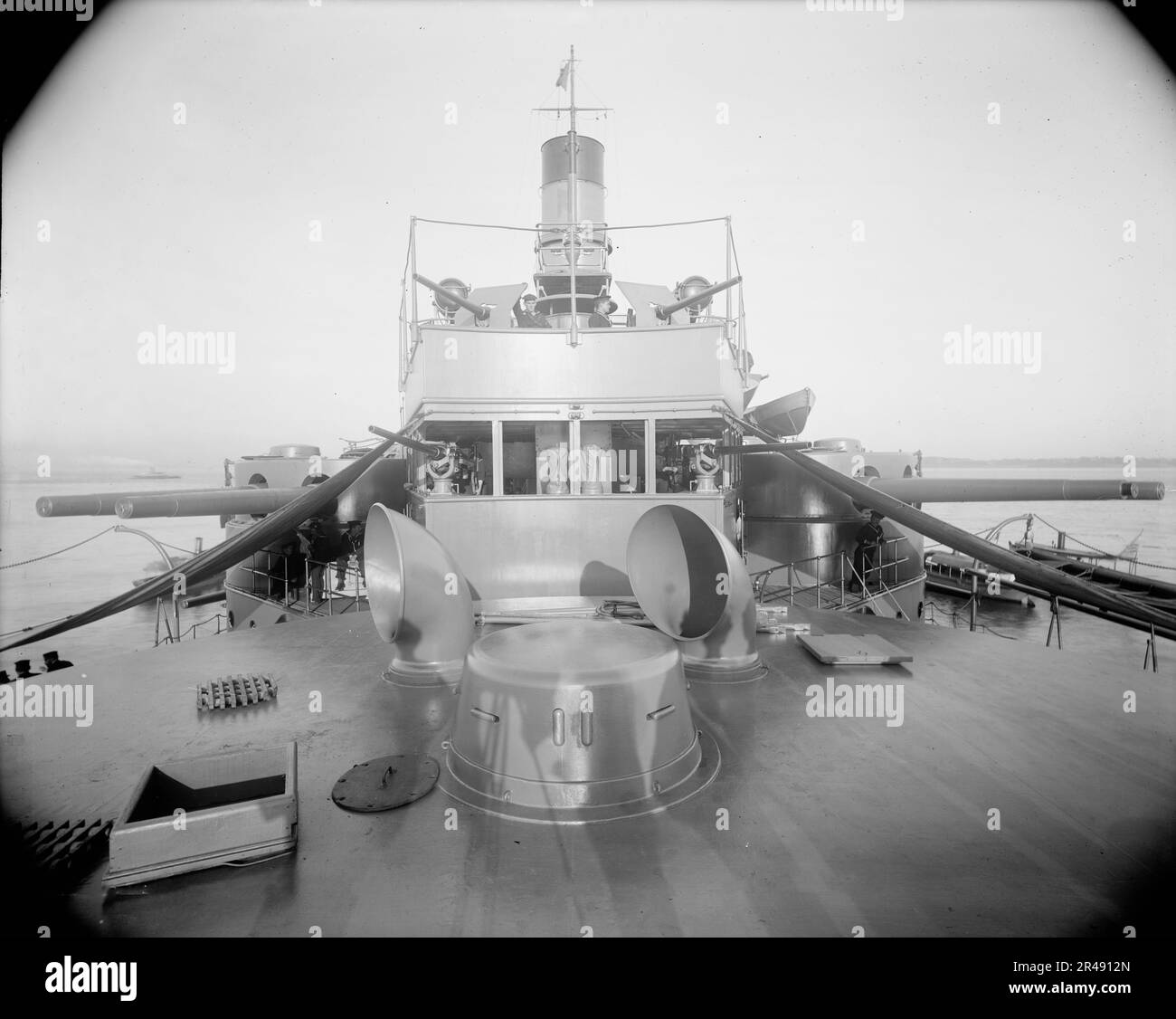 Ss Oregon U.S.S. Oregon, forward from top of after turret, between 1896 and 1901 ...