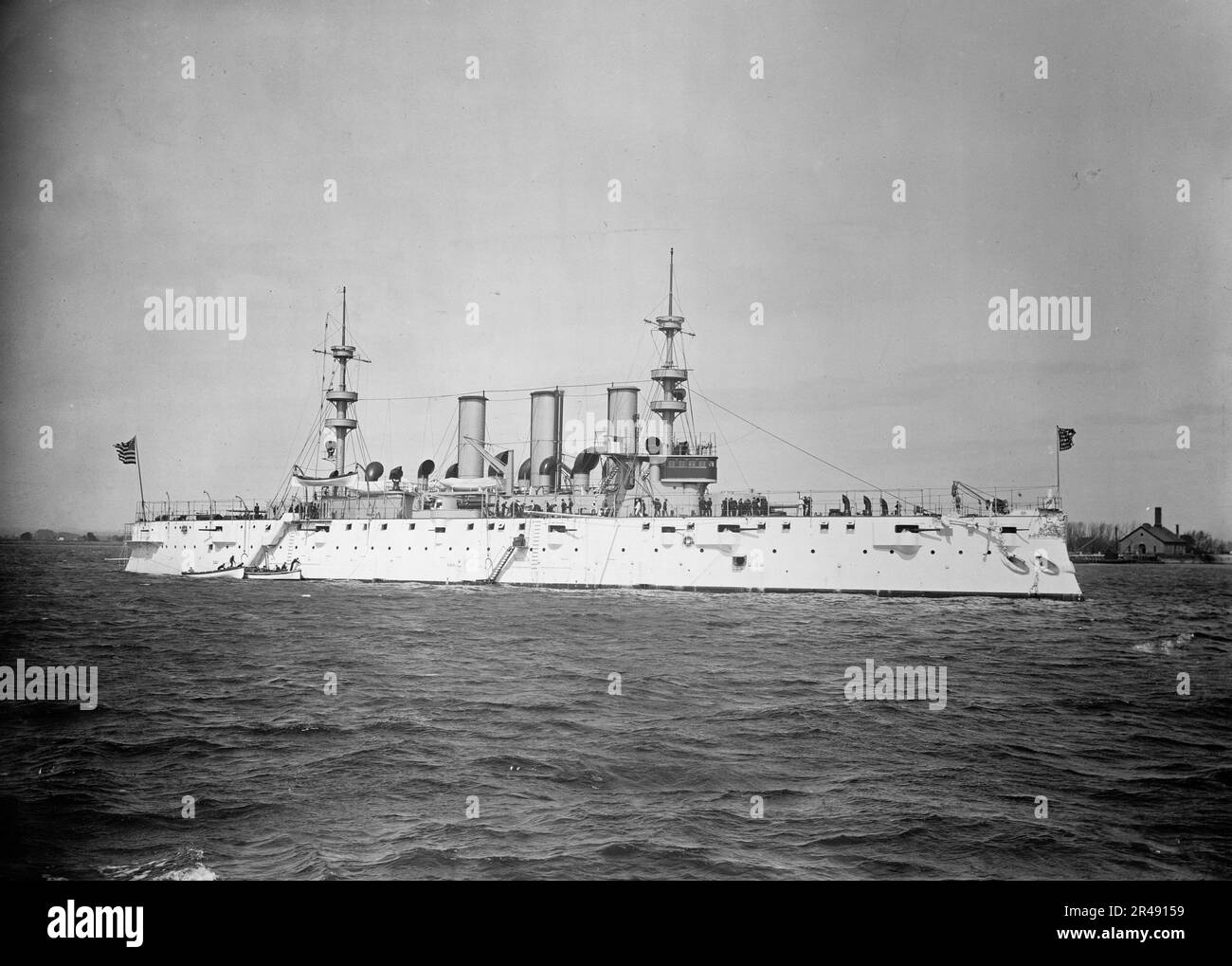 U.S.S. New York, between 1893 and 1901 Stock Photo Alamy