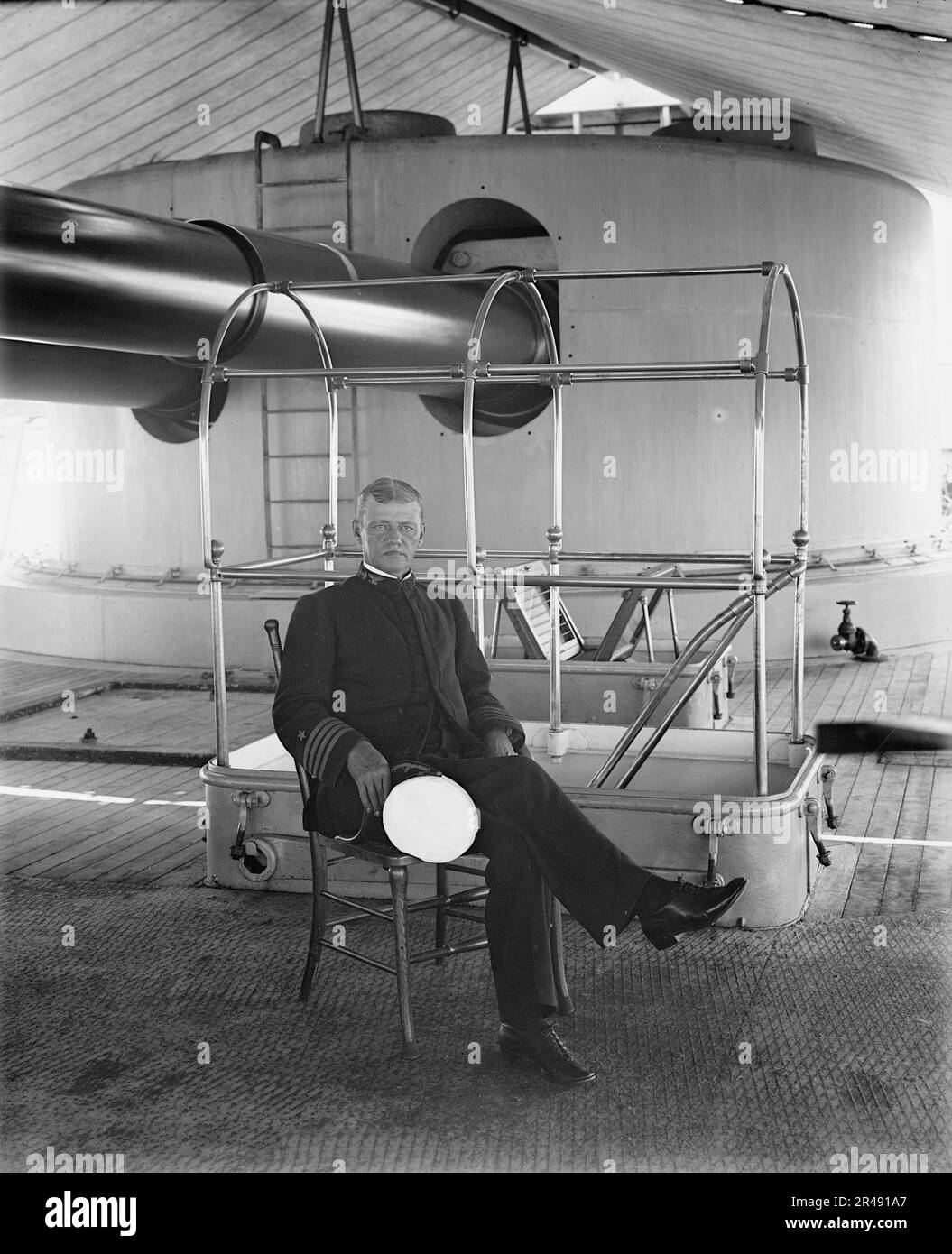 U.S.S. Iowa, Capt. Evans, 1898 Stock Photo - Alamy