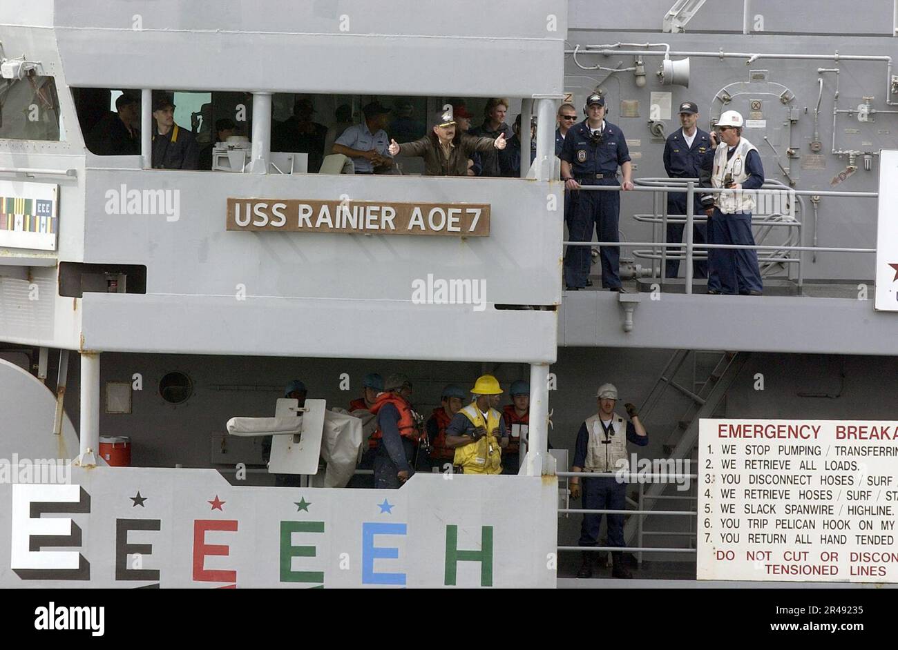 US Navy Capt Clay Pinson gives a double thumbs up for a job well done ...