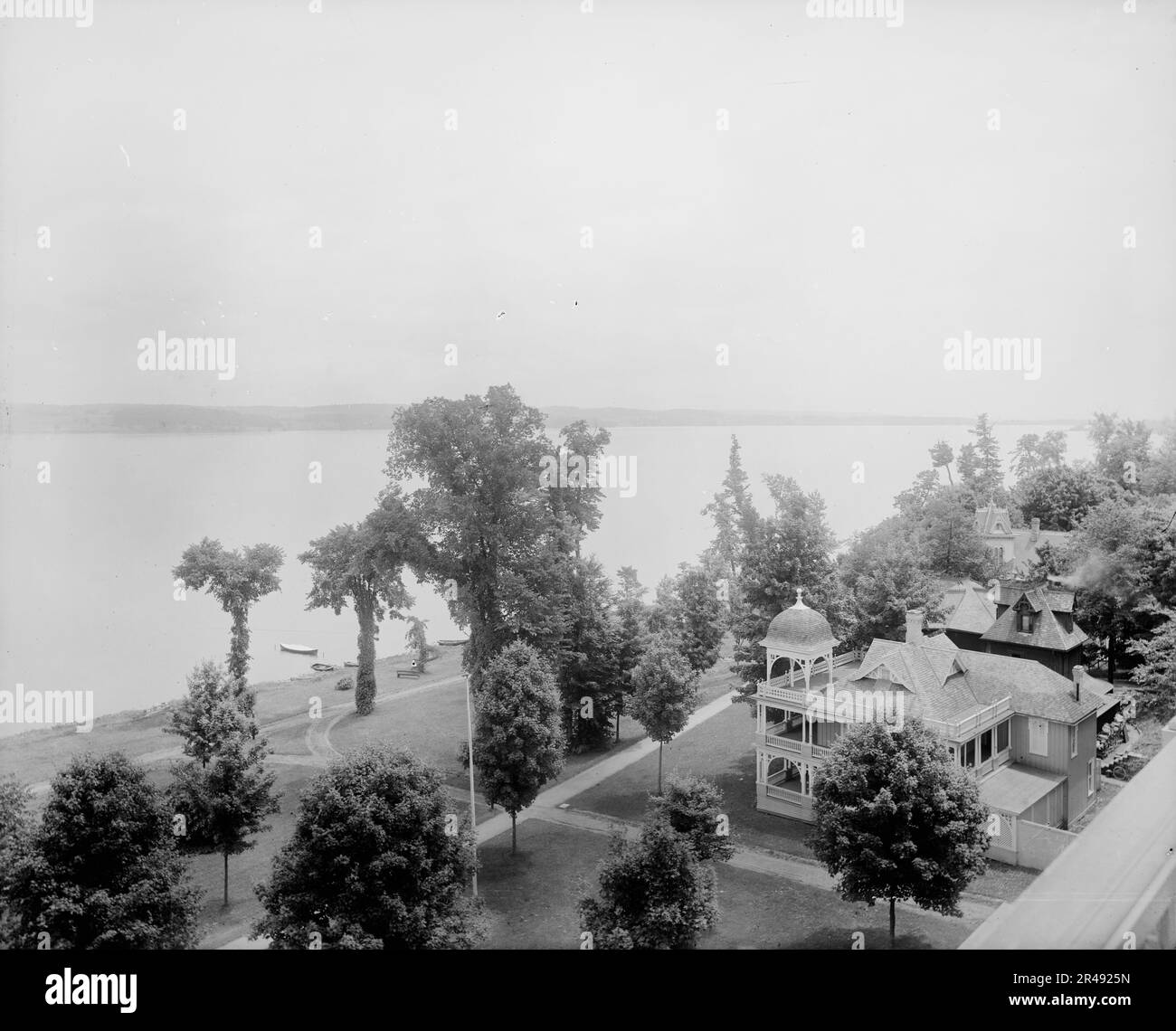 Chautauqua Lake from Athenaeum Hotel, c1898 Stock Photo Alamy