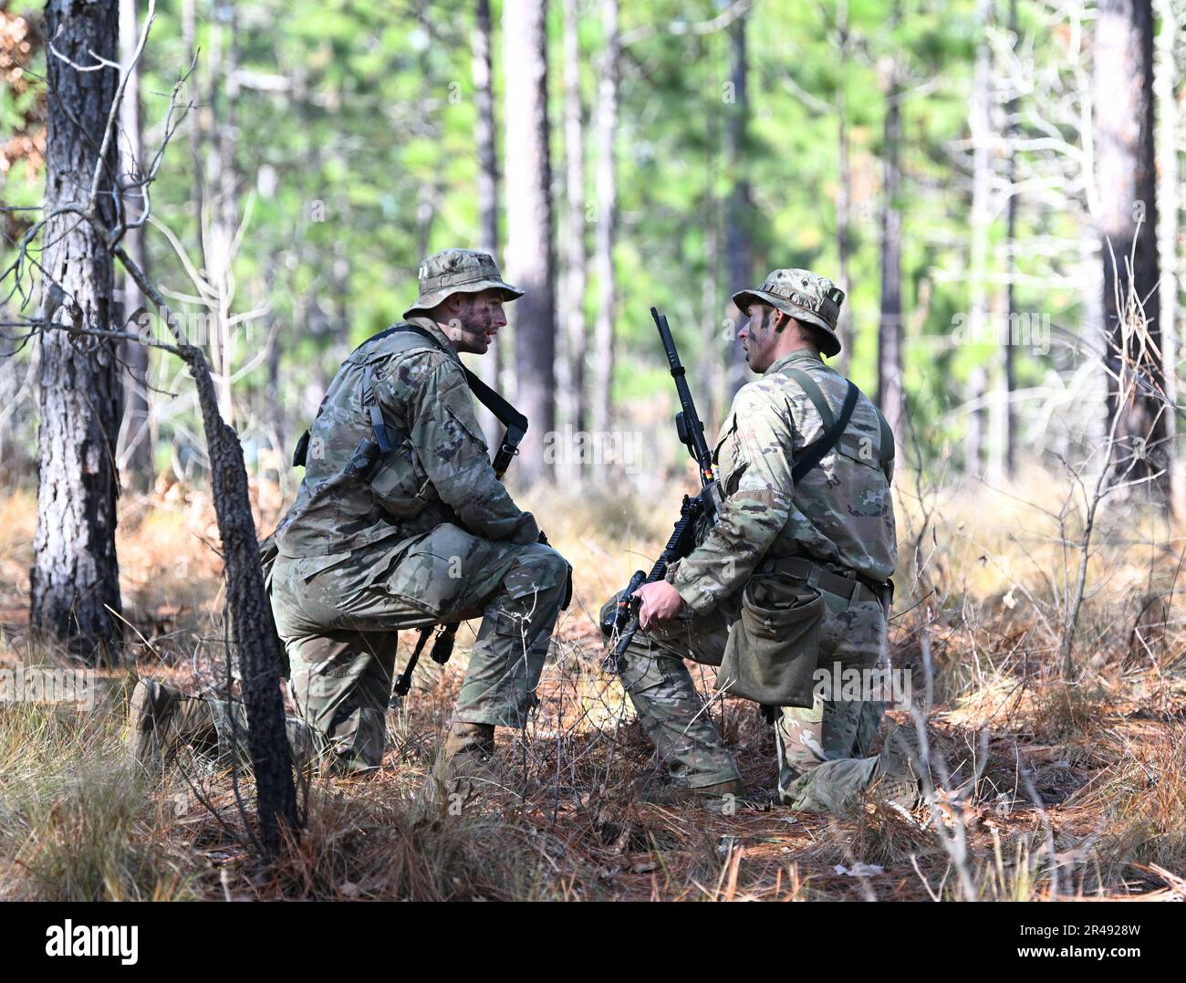 Soldiers assigned to the U.S. Army John F. Kennedy Special Warfare