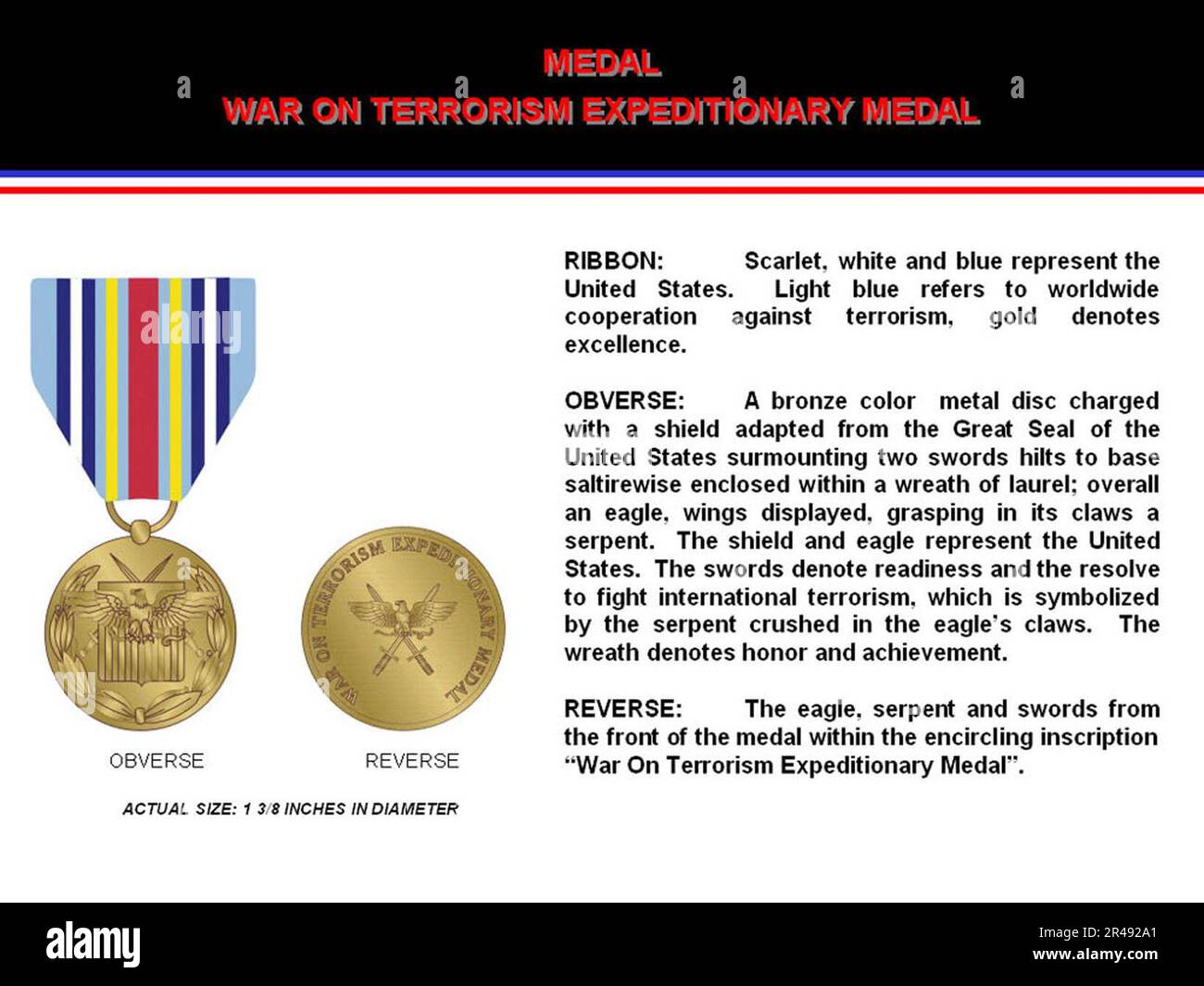 US Navy War on Terrorism Expeditionary Medal Stock Photo Alamy