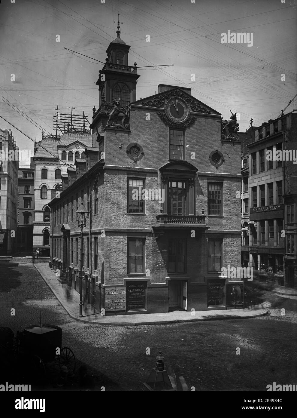 Boston, Mass., Old State House, between 1890 and 1905. Stock Photo