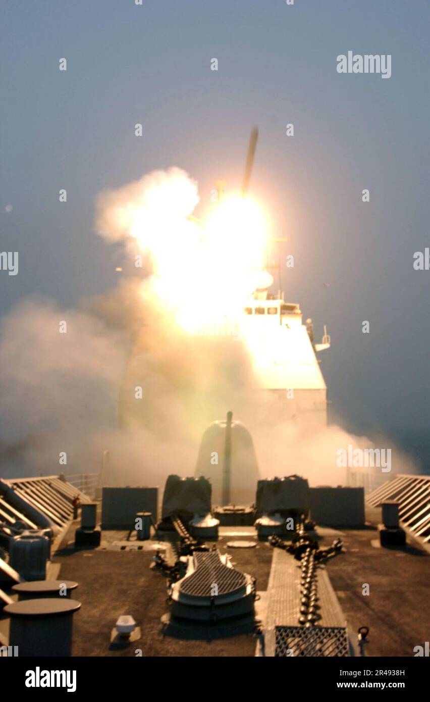 US Navy A Tomahawk Land Attack Missile (TLAM) leaves the deck of the