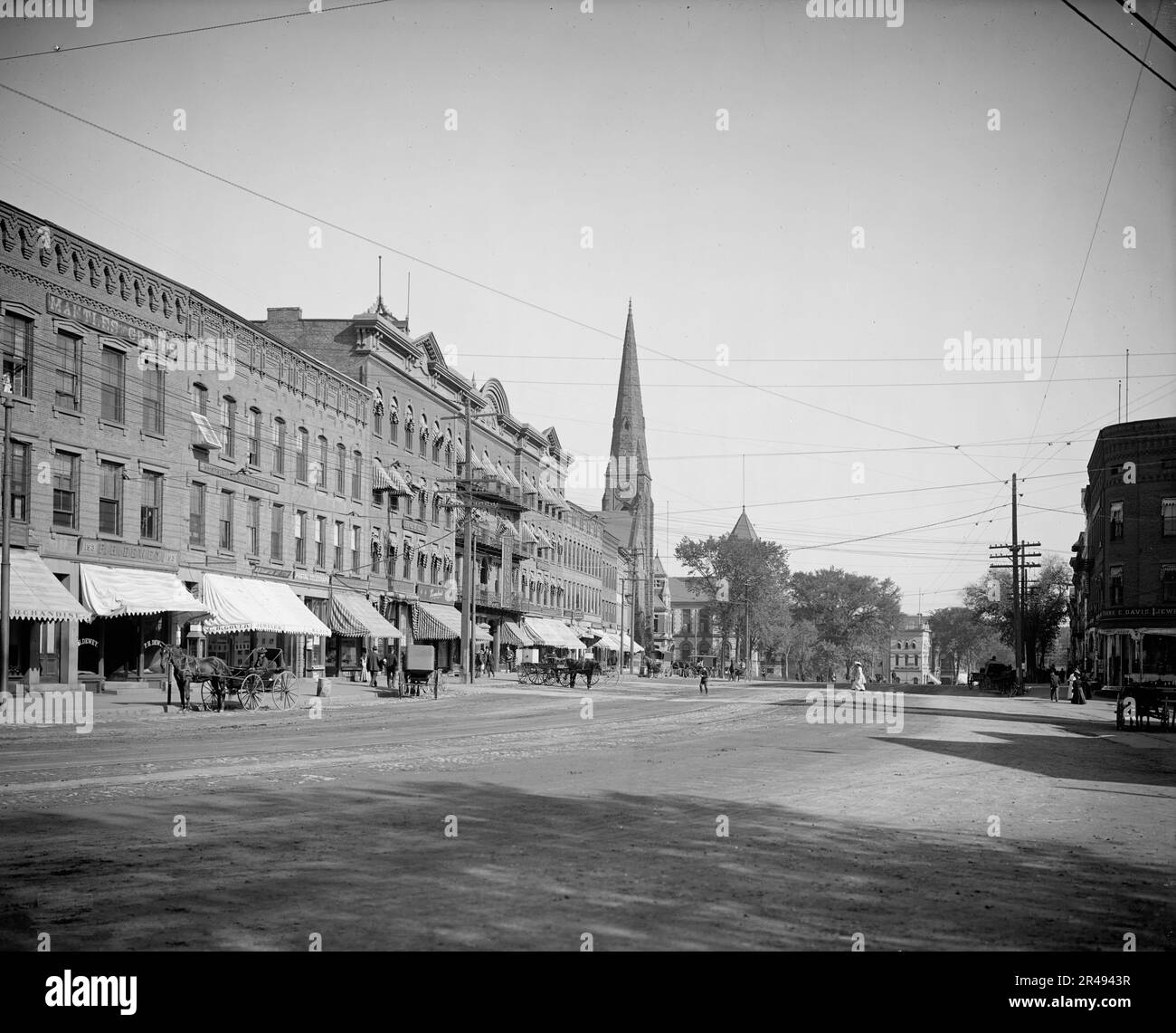 Main St., Northampton, Mass., c1907 Stock Photo Alamy