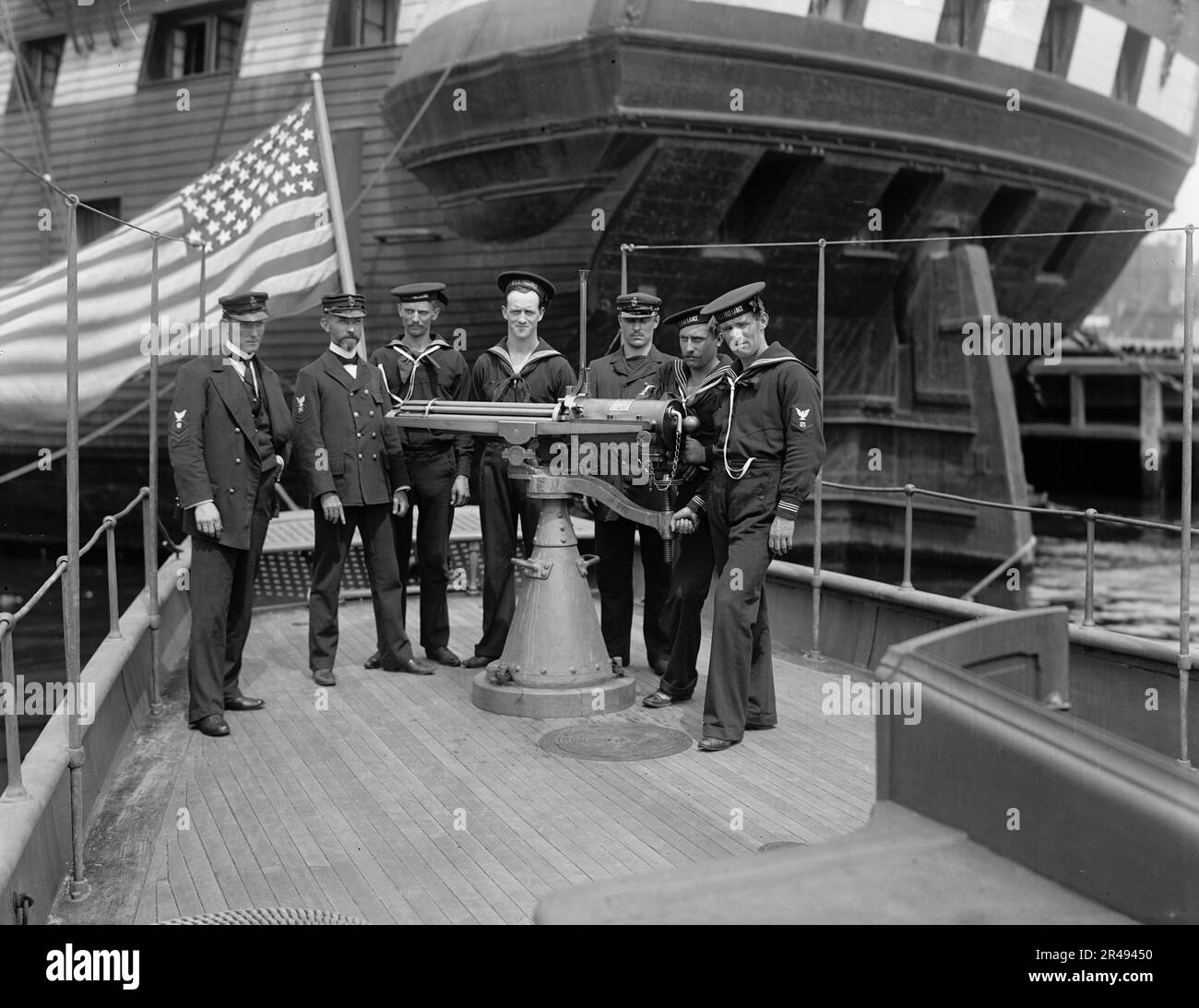 U.S.S. Free Lance, petty officers, 1898, 1898. Stock Photo