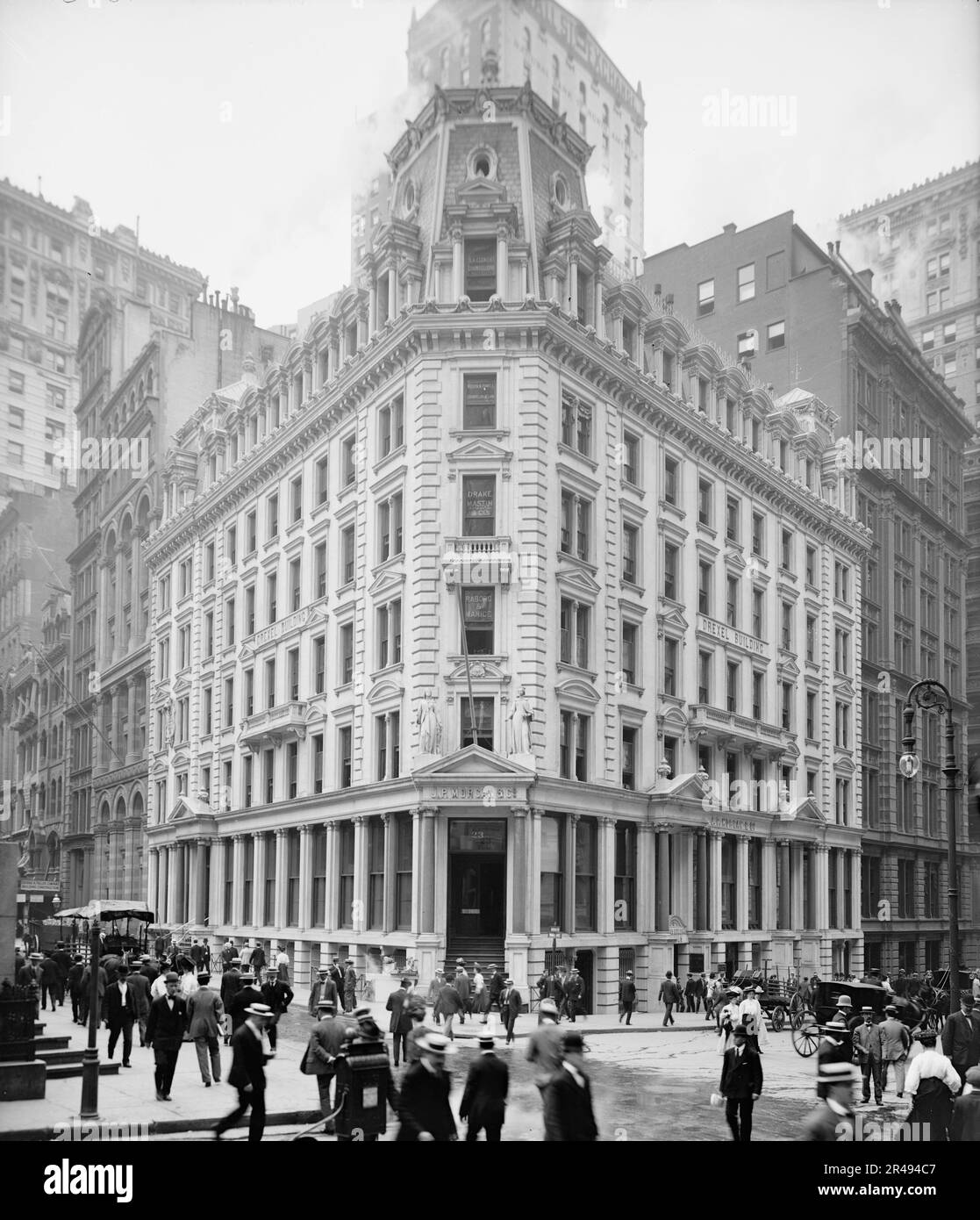 Office of J.P. Morgan &amp; Co., New York, between 1900 and 1906. Stock Photo