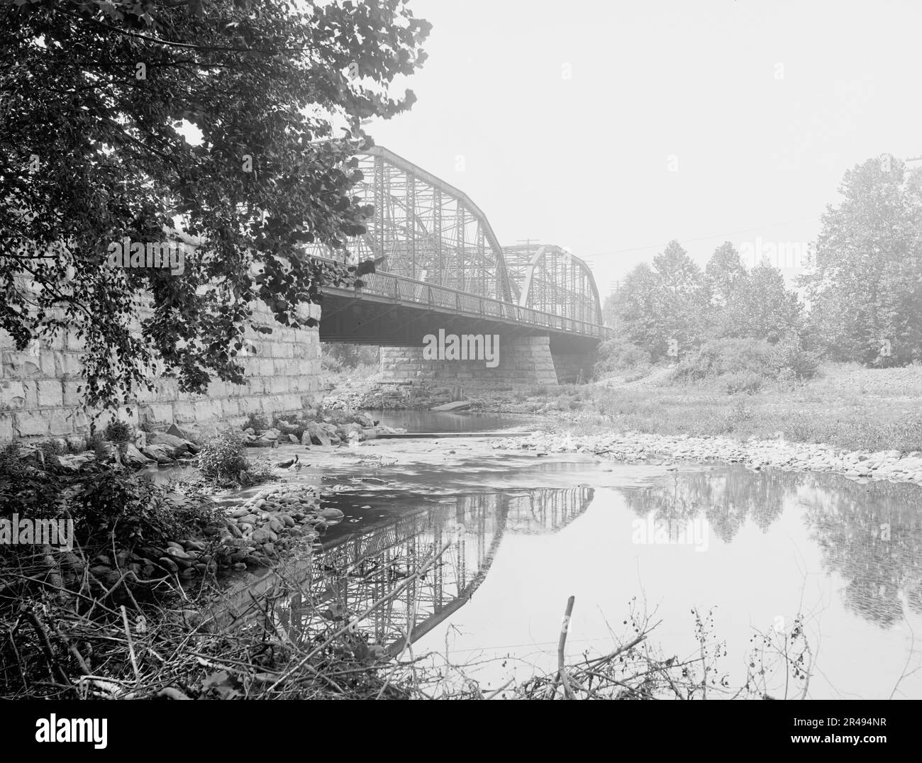Broadheads Bridge, Stroudsburg, Pa., c1905. Stock Photo